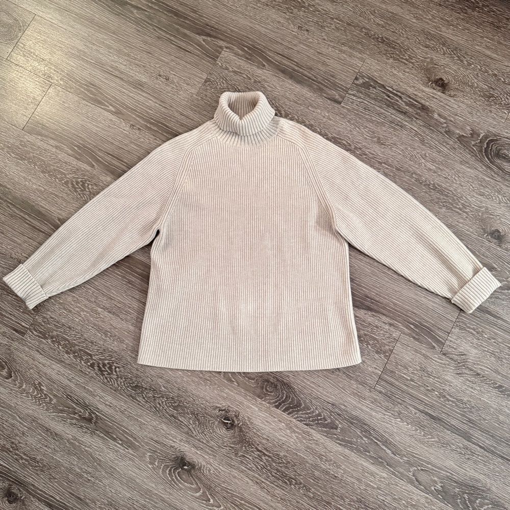 Gap Vintage 100% Cotton Ribbed Turtleneck Sweater